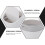 HEMOTON Waste Kitchen Flip Trash Can Odor-proof Bathroom Garbage Office 3