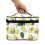 Toiletry Bag Avocado Design Large Capacity Brush Slots 3