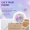 Keychain / Folding handbag hook bag hook door table Zinc alloy hook lily 5