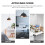 HEMOTON Waste Kitchen Flip Trash Can Odor-proof Bathroom Garbage Office 7