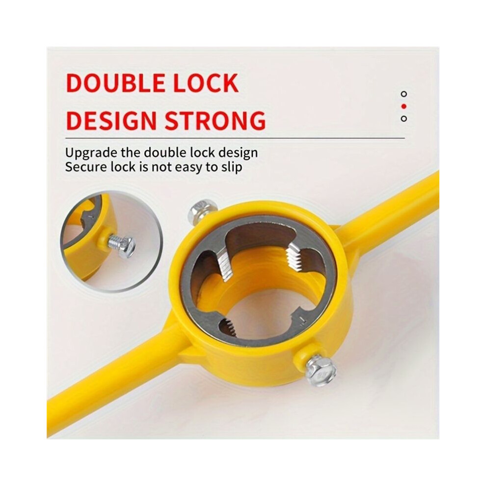 6Pcs Pvc Thread Maker Tool, Pipe Threader Plumbing Tool Kit, Reusable Round Pvc Pipe Threader Set With 1/2Inch Dies 4711312412974