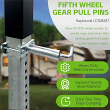 308287 RV Fifth Wheel Landing Gear Quick Release Pull Pin, 2 PCS Fifth Wheel Quick Release Pins for RV Motorhome
