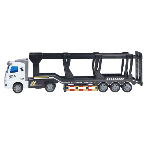 Educational Toy Transport Truck Set, Bright Light Alloy Model with Pull Back Function Highly Simulation Car Body Design Featuring Removable 1