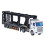 Educational Toy Transport Truck Set, Bright Light Alloy Model with Pull Back Function Highly Simulation Car Body Design Featuring Removable 7