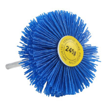 4 Pieces 80x30x6Mm Drill Abrasive Wire Grinding Wheel Nylon Bristle Polishing Brush For Wood Furniture Mahogany Finish