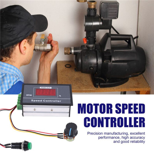 PWM  Motor Speed Controller with Digital Display 30A PWM Adjustable Speed Stepless Regulator 2