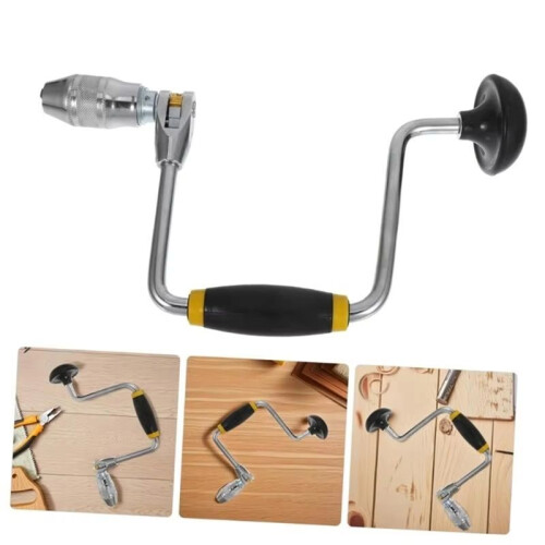 Heavy Duty Hand Crank Drill with Ergonomic Handle Hand Not Slip Handle Drill Tool for Versatile Use in Carpentry 1