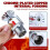 6 Pcs Fire Sprinkler  - Copper Chrome, 1/2" NPT 155(68C) Pendent Type Spray, K80 Fast Response Automatic 4