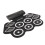 Beginner Drum Kit Electronic Drum Set with Roll-Up Drum Pad Built-In Stereo Speakers, Headphone Jack Adjustable Volume Recording Function Portable 5