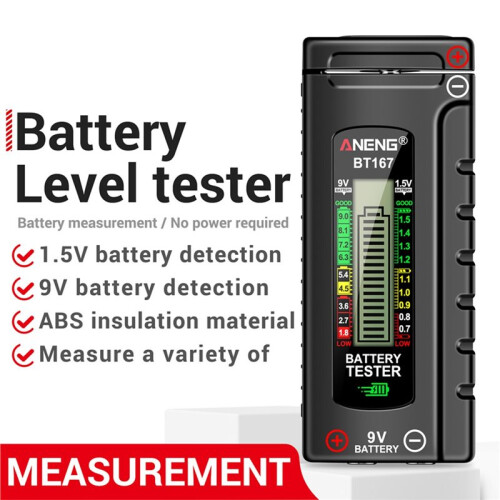 ANENG BT167 Battery Level Detector Multifunctional Quickly Measure Battery Level ABS Plastic Precise Measurements Tester Tools 1