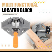 Aluminum Single Handle 90 Degree Right Angle Clamp Angle Clamp Woodworking Frame Clip Right Angle Folder Tool 1PC