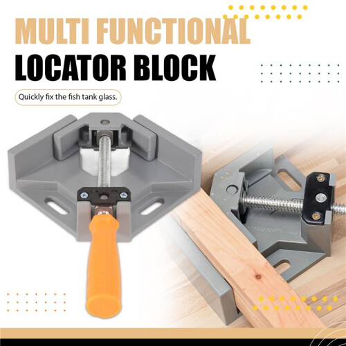 Aluminum Single Handle 90 Degree Right Angle Clamp Angle Clamp Woodworking Frame Clip Right Angle Folder Tool 1PC 2