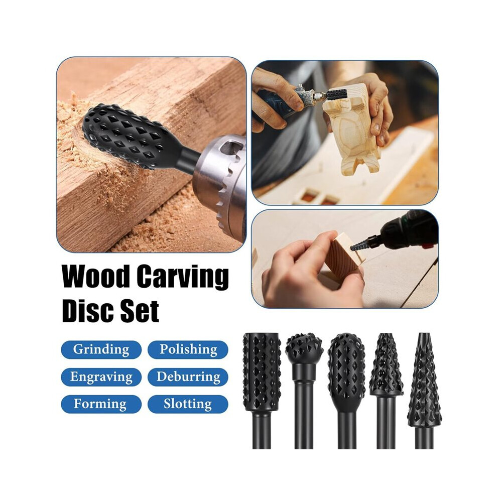 14 Pcs Angle Grinder Wood Carving Disc Set, Stump Grinder Tool Grinding Wheel Shaping Disc For Wood Cutting 6031665759280