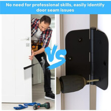 30 Cuñas de Plástico para Bisagras de Puertas, Ideales para Rellenar Huecos en Puertas Interiores y Ajustar la Separación para Alinearlas.