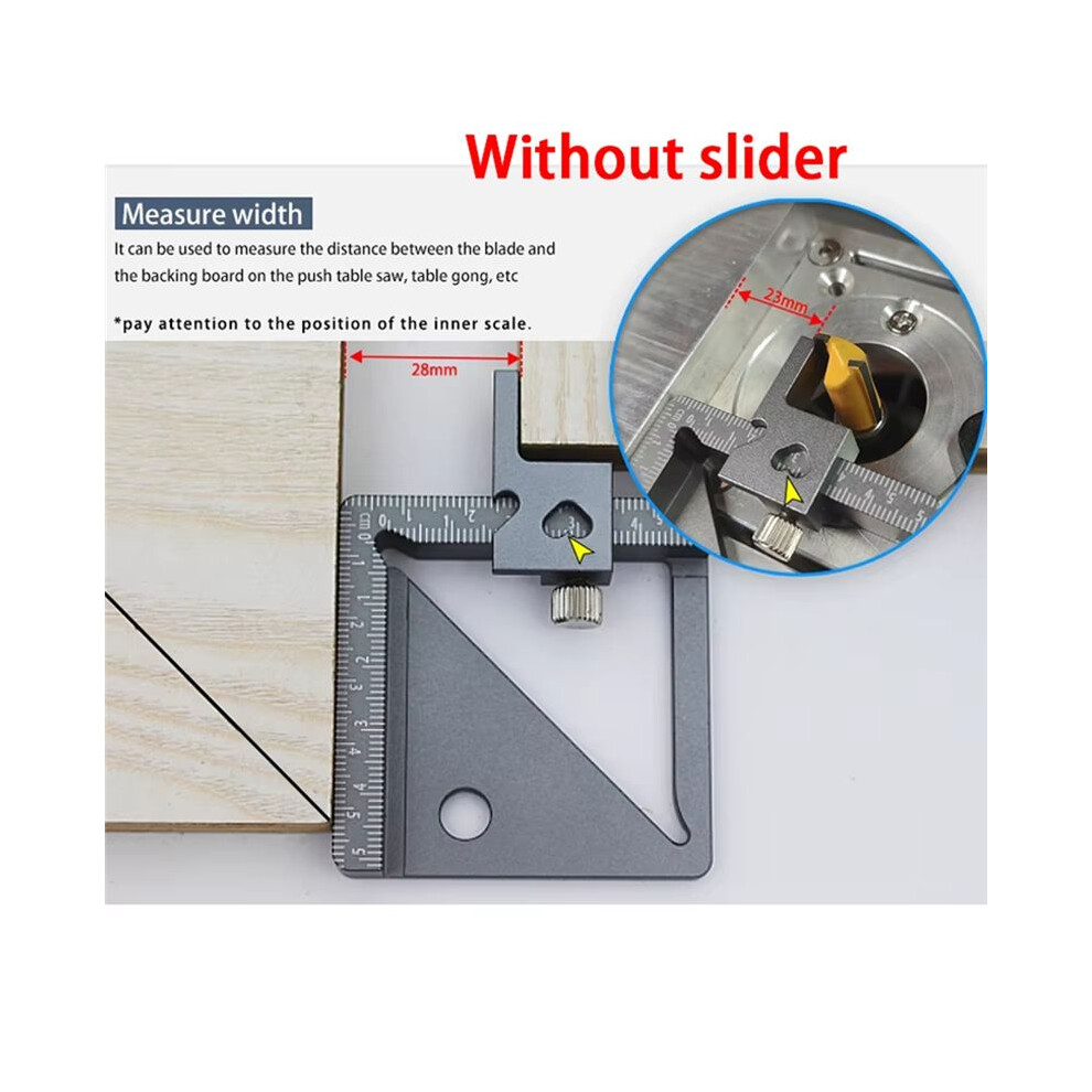 Height Gauge Depth Aluminum Alloy Diy Woodworking Tablesaw Height Measurement Tool 4713422643781