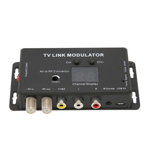 Composite To RF Coaxial Modulator Converter, HD Multimedia Interface to RF Modulator with Plug And Play Functionality Suitable For TVs Without AV Jack 2