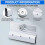 M6053 Frameless Shower Door Top Bracket Roller Assembly, 3/4 in Round Plastic Wheel,  Bearings(2 Pack) 3