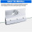 M6053 Frameless Shower Door Top Bracket Roller Assembly, 3/4 in Round Plastic Wheel,  Bearings(2 Pack) 4