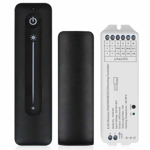 Dimmer LED PWM 12V 24V con Telecomando Wireless 2.4G per Strisce Luminose Monocolore A 1