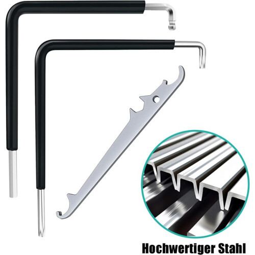 3 Pieces Window Adjustment Tool Window Adjustment Key Includes Corner Bearing Key TX15 and 4mm Hex Key 1