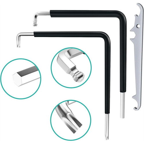 3 Pieces Window Adjustment Tool Window Adjustment Key Includes Corner Bearing Key TX15 and 4mm Hex Key 2