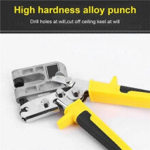 Alicate de Crimpagem de Metal em Liga de Alumínio para Tetos, Ferramentas para Fixação de Gesso e Drywall, com Quilha Dupla.