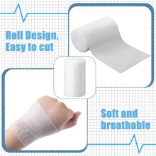 24 Rouleaux de Rembourrage pour Plâtre, Emballage Individuel, Bandage avec Plâtre, Tissu Doux pour Halloween