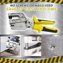 Metal Stud Crimper Aluminum Alloy Ceiling Punching Pliers Plaster Drywall Tools for Fastening Metal Double Handed Keel