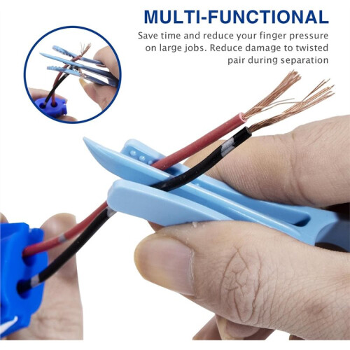 6PCS Network Cable Untwist Tool,Wires Separator Tools, Wire Straightener for CAT5/CAT6/CAT7
