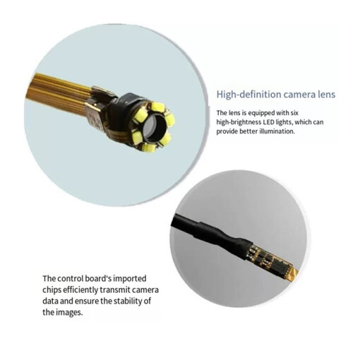 3.5mm Android Endoscope Camera 3 IN1 Micro USB Type C Borescope  Camera Waterproof LED Car Inspection for Phone PC 2