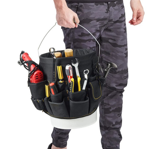Multifunctional Hardware Tool Bucket Bag for Efficient Tool Management
