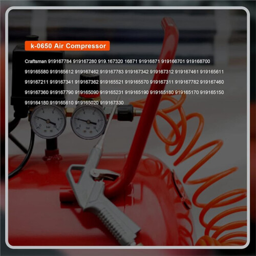 2pcs K-0650 Air Compressor Cylinder Sleeve and Compression Ring Kit, Cable Air Compressor Service Kits 2