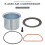 2pcs K-0650 Air Compressor Cylinder Sleeve and Compression Ring Kit, Cable Air Compressor Service Kits 5