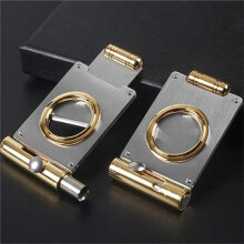 Cigar Cutter Guillotine with Punch 8mm Hole Puncher 2-in-1 Stainless Steel Cigar Accessories Men'S Gift