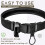4 Pack Flashlight Ring Nylon Dual Snap Clip Flashlight Holder for Duty Belt Side Handle Carry Metal Ring Strap 4