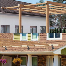 Zware, Verstelbare Pergola Dakverhogers, Terrasdakverhogers voor Houten Terrasoverkappingen en Tuinhuisjes