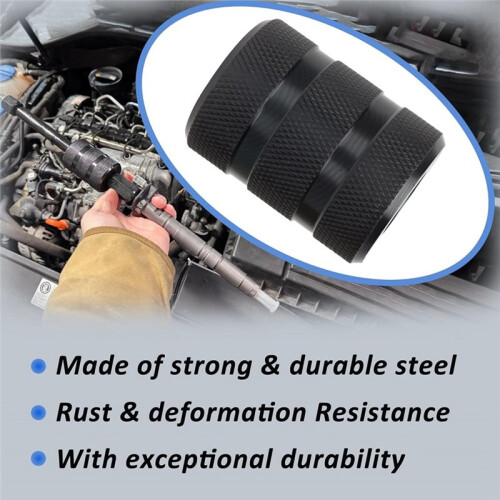 Injector Puller Tool with Slide Hammer, Common Rail Injector Remover W/ M8, M12, M14 Thread Adapter