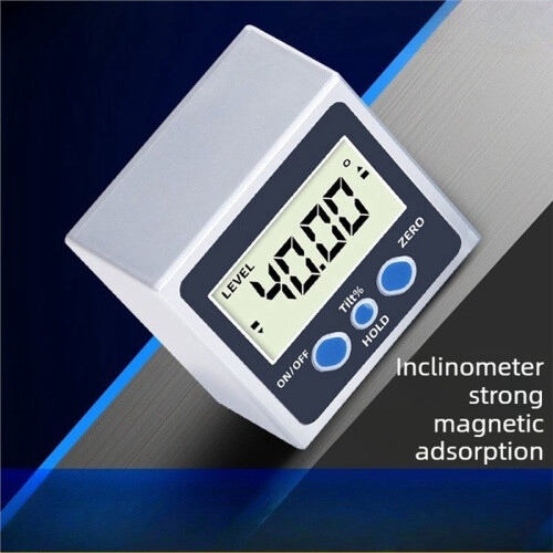 Digital Plastic Inclinometer,  High Precision Small Level Ruler with Strong Magnet, Slope Ruler 2