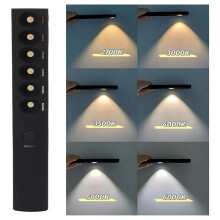 Portable Color Temperature Lamp Stick, Rechargeable Photography Light Wand 2700K‑6000K 6 Modes for Video Shooting