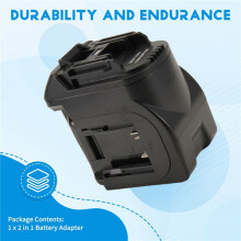 2 in 1 Batterieadapter Konvertiert für 20V Batterie, Funktioniert für 18V Kabelloses Elektrowerkzeug Zur Gleichen Zeit