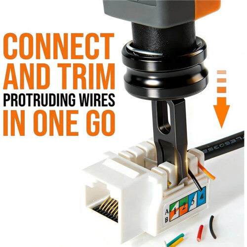 110 Punch Down Tool, Smooth-Cutting  Punch Down Tool for Cat5/Cat6/RJ45, Durable Ethernet Tool Engineers 1