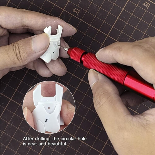 Manual Pin Vise Hand Drill Handle, Model Hobby Making Tools, Ultra-Precision Double Bearings Hand Drill(No Drill) 2