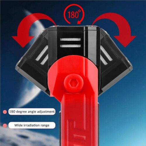 Rechargeable Magnetic Work Lights 180 Adjustable Magnetic Flashlight