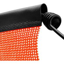 Safety Flag Set 6 Bright Orange Mesh Warning Flags,18x18in with Vinyl Welt,Cord, and EZ Hook for Trailer and Cars