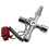 10Pcs Universal Key  4in1 Control Cabinet Key,Square Triangular Key for Water Electricity Meter Radiator Elevator 5