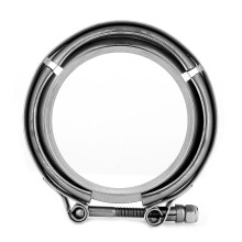 Kit de abraçadeiras V-Band para tubo de escape turbo, em aço inoxidável, resistentes à corrosão, tipo universal, solução de fixação eficaz e