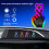 Solar-Powered Finger Heart Car Light - Multi-Color LED, 7