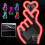 Solar-Powered Finger Heart Car Light - Multi-Color LED, 3