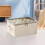 Karymi Clothing Storage Box Double Zipper Clear Window 5