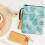 Palm Leaf Print Polyester Zip Book Sleeve 4